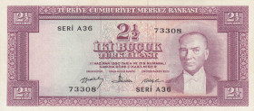 Turkey, 2 1/2 Lira, 1960, AUNC, p153, 5.Emission
Estimate: USD 100 - 200