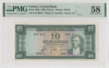 Turkey, 10 Lira, 1952, AUNC(+), p156a, 5.Emission
PMG 58
Estimate: USD 500 - 1000