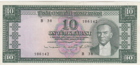 Turkey, 10 Lira, 1963, AUNC, p161, 5.Emission
Estimate: USD 50 - 100