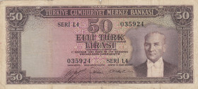 Turkey, 50 Lira, 1953, FINE, p163, 5.Emission
Split and tears
Estimate: USD 20 - 40