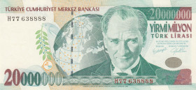Turkey, 20.000.000 Lira, 2001, AUNC(+), p215, 7.Emission
Estimate: USD 20 - 40