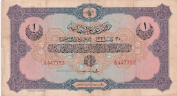 Turkey, Ottoman Empire, 1 Livre, 1915, VF, p69, Talat / Hüseyin Cahid
V. Mehmed Reşad Period, AH: 30 March 1331, sign: Talat / Hüseyin Cahid, Split
...