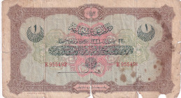 Turkey, Ottoman Empire, 1 Livre, 1916, FINE(-), p83, Talat / Pritsch
V. Mehmed Reşad Period, A.H.: December 22, 1331, signature: Talat / Pritsch
Est...