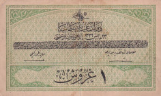 Turkey, Ottoman Empire, 1 Kurush, 1916, AUNC, p85, Talat / Raşid
V. Mehmed Reşad Period, A.H: 23 May 1332, Sign:Talat / Raşid., Stained
Estimate: US...