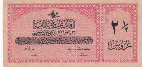 Turkey, Ottoman Empire, 2 1/2 Kurush, 1916, XF, p86, Talat / Raşid
V. Mehmed Reşad Period, A.H: 23 May 1332, Sign:Talat / Raşid., Split and stains.
...