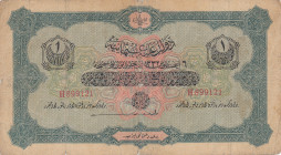 Turkey, Ottoman Empire, 1 Livre, 1916, FINE, p90a, Talat / Janko
V. Mehmed Reşad period, AH: 6 August 1332, sign: Talat/ Janko
Estimate: USD 20 - 40...