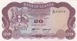 Uganda, 20 Shillings, 1966, UNC, p3a
Bank of Uganda 
Estimate: USD 20 - 40