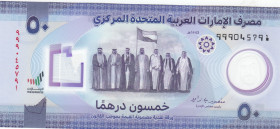 United Arab Emirates, 50 Dirhams, 2021, UNC, p35, REPLACEMENT
Commemorative banknote, polymer
Estimate: USD 50 - 100