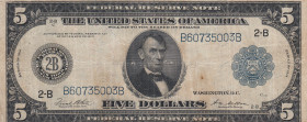 United States of America, 5 Dollars, 1914, VF, p359
Federal Reserve Note - blue seal , Split
Estimate: USD 100 - 200