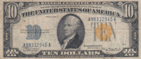United States of America, 10 Dollars, 1934, VF, p415Y
Silver Certificate - yellow seal
Estimate: USD 60 - 120