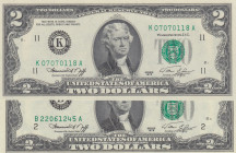 United States of America, 2 Dollars, 1976, UNC, p461, (Total 2 banknotes)
"Day-Month-Year" Date Serial Number
Estimate: USD 15 - 30