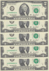 United States of America, 2 Dollars, 2003, UNC, p516b, (Total 5 banknotes)
Year Note
Estimate: USD 20 - 40