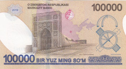 Uzbekistan, 100.000 Sum, 2019, UNC, p86
There are bundling traces
Estimate: USD 20 - 40