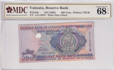 Vanuatu, 200 Vatu, 1995, UNC, p8a
MDC 68 GPQ, High Condition
Estimate: USD 20 - 40