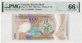 Vanuatu, 1.000 Vatu, 2014, UNC, p13
PMG 66 EPQ, Polymer
Estimate: USD 30 - 60