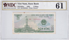 Viet Nam, 5 Dông, 1985, UNC, p92a
MDC 61
Estimate: USD 20 - 40