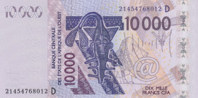 West African States, 10.000 Francs, 2021, UNC, p418D
"D" Mali
Estimate: USD 25 - 50