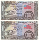 Western Samoa, 5 Pounds, 2020, UNC, p15CS, (Total 2 consecutive banknotes)
Reprint
Estimate: USD 20 - 40