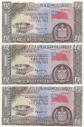 Western Samoa, 5 Pounds, 2020, UNC, p15CS, (Total 3 banknotes)
Reprint, There is a support fracture.
Estimate: USD 25 - 50
