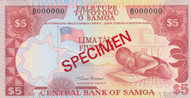 Western Samoa, 5 Tala, 1985, UNC, p26s, SPECIMEN
Estimate: USD 20 - 40