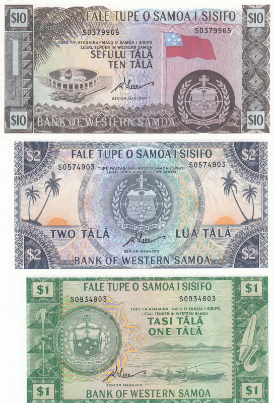 Western Samoa, 1-5-10 Tala, 2020, UNC, p16-17-18CS, (Total 3 banknotes)
Reprint...