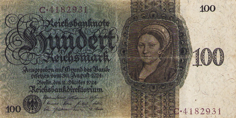 Deutsches Reich bis 1945
Deutsche Reichsbank 1924-1945 50 und 100 Reichsmark 11...