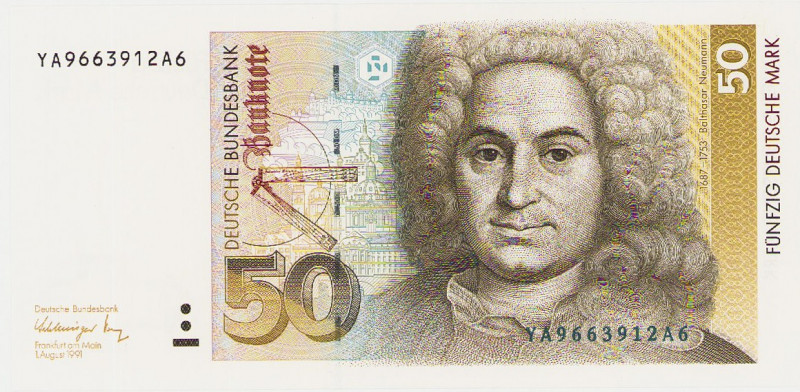Bundesrepublik Deutschland
Deutsche Bundesbank 1960-1999 5, 10, 20 und 50 DM 1....