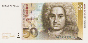 Bundesrepublik Deutschland
Deutsche Bundesbank 1960-1999 10, 20 und 50 DM 1.10.1993. Ro. 303 a - 305 a 3 Stück. I