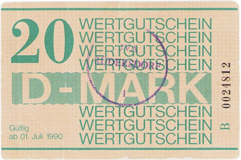 Deutsche Demokratische Republik
Gefängnisgeld 1, 5, 10, 50 Pfennig und 1, 5, 10...