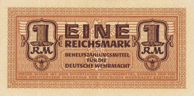 Wehrmachtsausgaben des Zweiten Weltkriegs
Behelfsausgaben für die Deutsche Wehrmacht 1942 1, 5, 10 und 50 Reichspfennig, 1 Reichsmark 1942. Ro. 501 a...