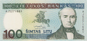 Ausland
Litauen 100 Litu 1991. WPM 50 a I