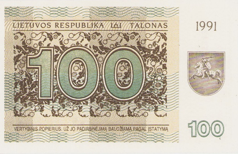 Ausland
Litauen 0,10 1991. (3x), 0,20, 0,50 (3x), 1 (2x), 3 (2x), 5 (2x), 10 (2...