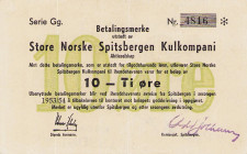 Ausland
Spitzbergen 10 Öre 1953/54. Selten. II