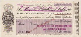 Städte und Gemeinden
Leipzig-Böhlitz-Ehrenberg (Sa.) 1 Million Mark 5.8.1923. und 3 Millionen Mark 17.8.1923 Darmstädter und Nationalbank, Kundensche...