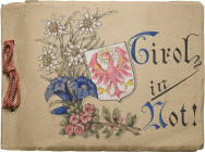 Notgeld Ausland Österreich
Tirol Album mit Notgeldscheinen 1920-21. Dazu 2 Postkarten. Im dekorativen Originalalbum 114 Stück. I