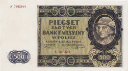 Besatzungsausgaben des 2. Weltkrieg
Lot-13 Stück Emissionsbank in Polen 1940 - 1945. 1 Zloty (2 x), 2 Zlote, 5 (3 x), 10, 20, 50 (2 x), 100 (2 x) und...