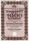 Lots
Lot-8 Stück 1000 RM 1928 Dresdner Stadtanleihe (2x), 1000 RM 1929 der Fa. Günther & Sohn AG, 500 RM 1933 Julius Langes Leinen-Industrie AG, 100 ...