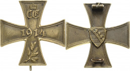 Orden deutscher Länder Sachsen-Coburg und Gotha
Kriegserinnerungszeichen für den Weltkrieg Erinnerungskreuz 1916-1918 (verliehen ab 1922). Bronze alt...