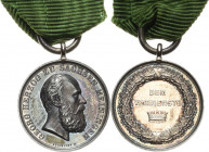 Orden deutscher Länder Sachsen-Meiningen
Silberne Verdienstmedaille für Kunst und Wissenschaft, 2. Klasse Verliehen 1890-1918. Miniatur der silbernen...