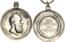 Orden deutscher Länder Sachsen-Meiningen
Miniatur der silbernen Verdienstmedaille für Rettung aus Gefahr Verliehen 1871/1890 - der Silbernen Verdiens...