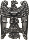 Orden der Weimarer Republik
Schlesisches Bewährungsabzeichen Eisen geschwärzt. 42 x 32 mm, 16,8 g Nimmergut 4573 OEK 3299 Vorzüglich