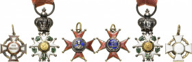 Lots
Lot-3 Stück Frankreich- Miniatur, Orden der Ehrenlegion, Ritterklasse, 2. Kaiserreich (1852 - 1870) am originalen Miniaturband. Mehrteilig, beid...