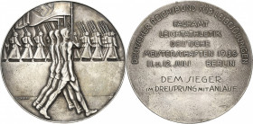 Drittes Reich
 Silbermedaille 1936 (Glöckler) Siegermedaille im Dreisprung mit Anlauf des deutschen Reichsbundes für Leibesübungen in Berlin. Drei Sp...
