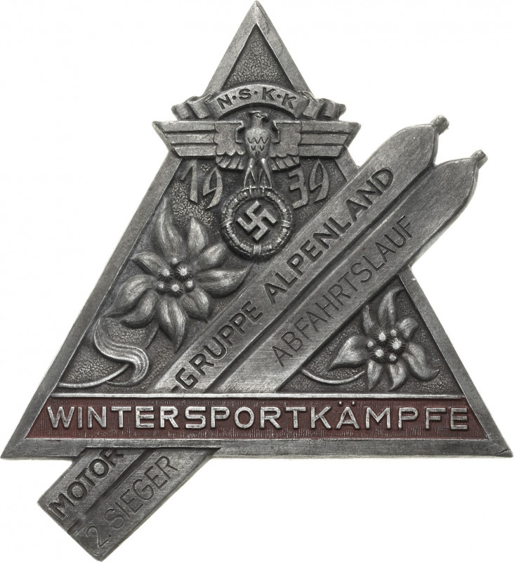 Drittes Reich
 Einseitige Zinkplakette 1939 (Klotz u. Kienast, München) Winters...