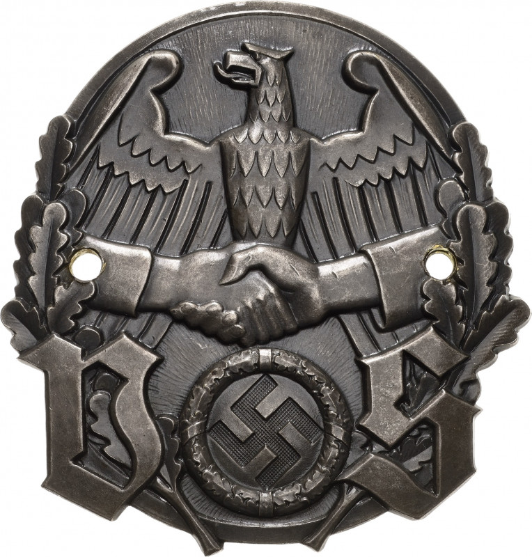Drittes Reich
 Einseitige, bronzierte Weißmetallplakette o.J. Volkssozialistisc...