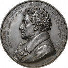 Eisenbahnen
Gosselin, P. F. J. 1751-1830 Einseitige Bronzemedaille, Auf P. F. J. Gosselin. Brustbild nach links. 165 mm, 382,6 g. Mit Loch Stork - Se...