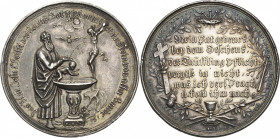 Geschenkmedaillen
 Silbermedaille o.J. (1700) (P.H. Müller) Auf die Taufe. Priester tauft Kind an einem Taufbecken, daneben Christus am Kreuz / Dorne...