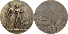 Slg. Joos - Medaillen, Plaketten, Abzeichen der Luftfahrt 1783-1945
 Bronzemedaille o.J. (L. Coudray) Marianne weist einem unbekleideten, jungen Athl...
