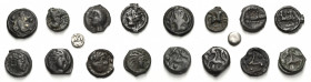Lots
Lot-9 Stück Interessantes Lot von Keltischen Münzen. Darunter Boier-Quinar (Typ Roseldorf II). Virduni-Potin (LT 9078). Senones-Potin (LT 7417, ...