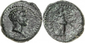 Kaiserzeit
Britannicus, Sohn des Claudius und Stiefbruder des Nero, *41 - 55 Bronze, Smyrna/Ionia Unter dem Magistrat von Philistos und Eikadios. Kop...